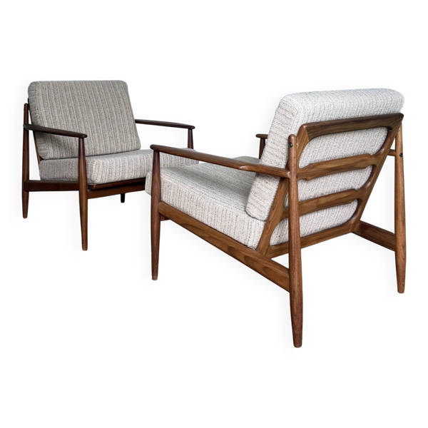 Fauteuil scandinave teck vintage