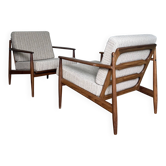 Vintage teak Scandinavian armchair