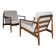 Vintage teak Scandinavian armchair