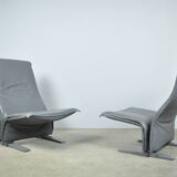 Artifort / vintage easy concorde chairs / pierre paulin / france 1960s