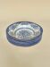 Set of six English deep plates, made of ironstone ceramic, floral patterns.