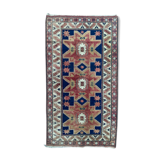 Handmade Turkish vintage carpet 102x190