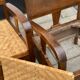 Oak Bamboo Seat Colonial Chairs