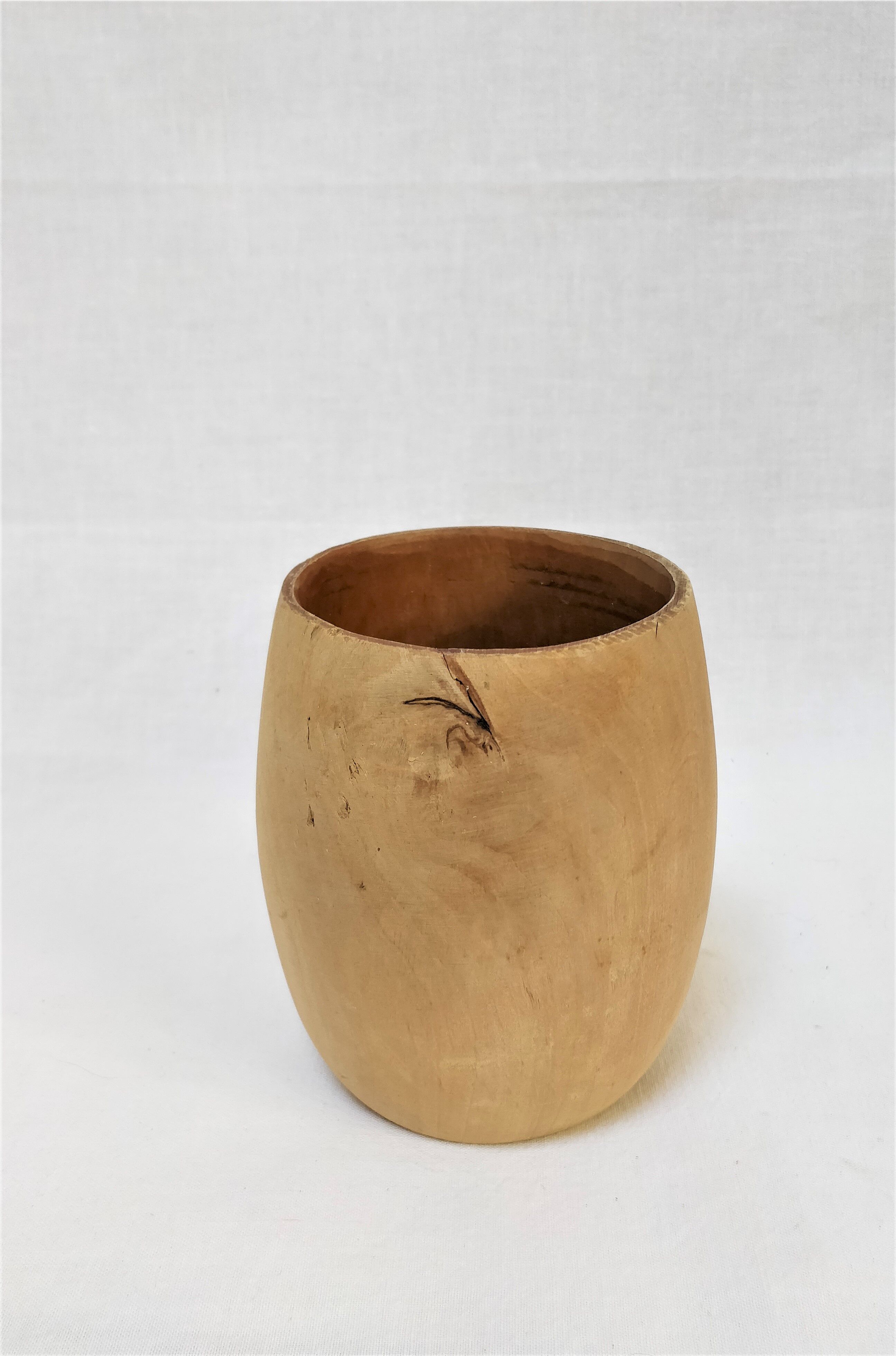 Brutalist wooden cup