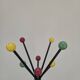 Portemanteau perroquet à boules colorées, 1950