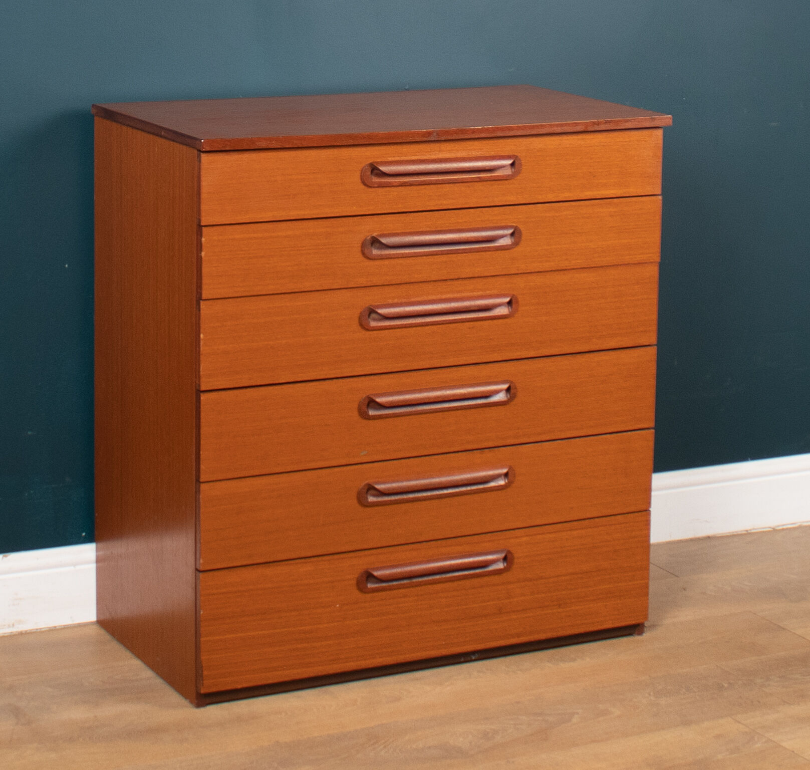 Retro Teak 1960s Chest Of Drawers By Schreiber Furniture