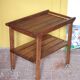 Desserte bois vintage, desserte vintage, meuble à roulettes, serviteur, tab
