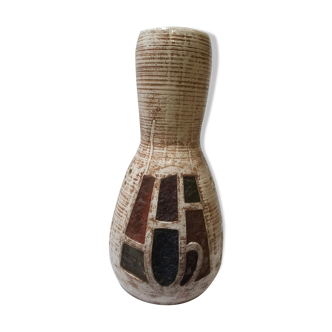 Lampe vase vintage en céramique d'Accolay signé Armel années 60/70