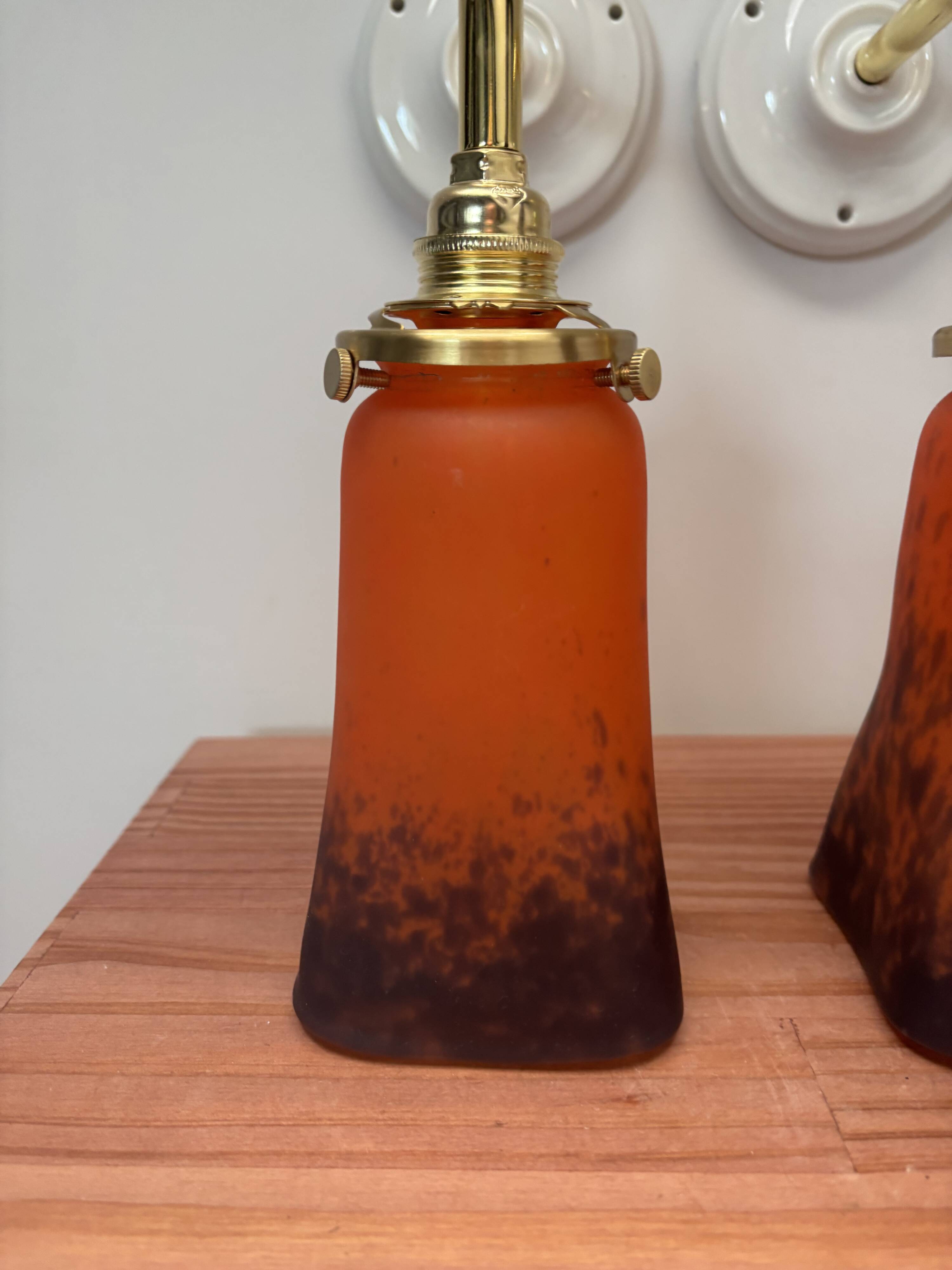 Pair of Art Deco wall sconces