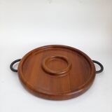 1960s Digsmed teak aperitif dish
