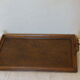 Charming Bistro tray, wooden and brass handle, circa 1940, ART DECO
