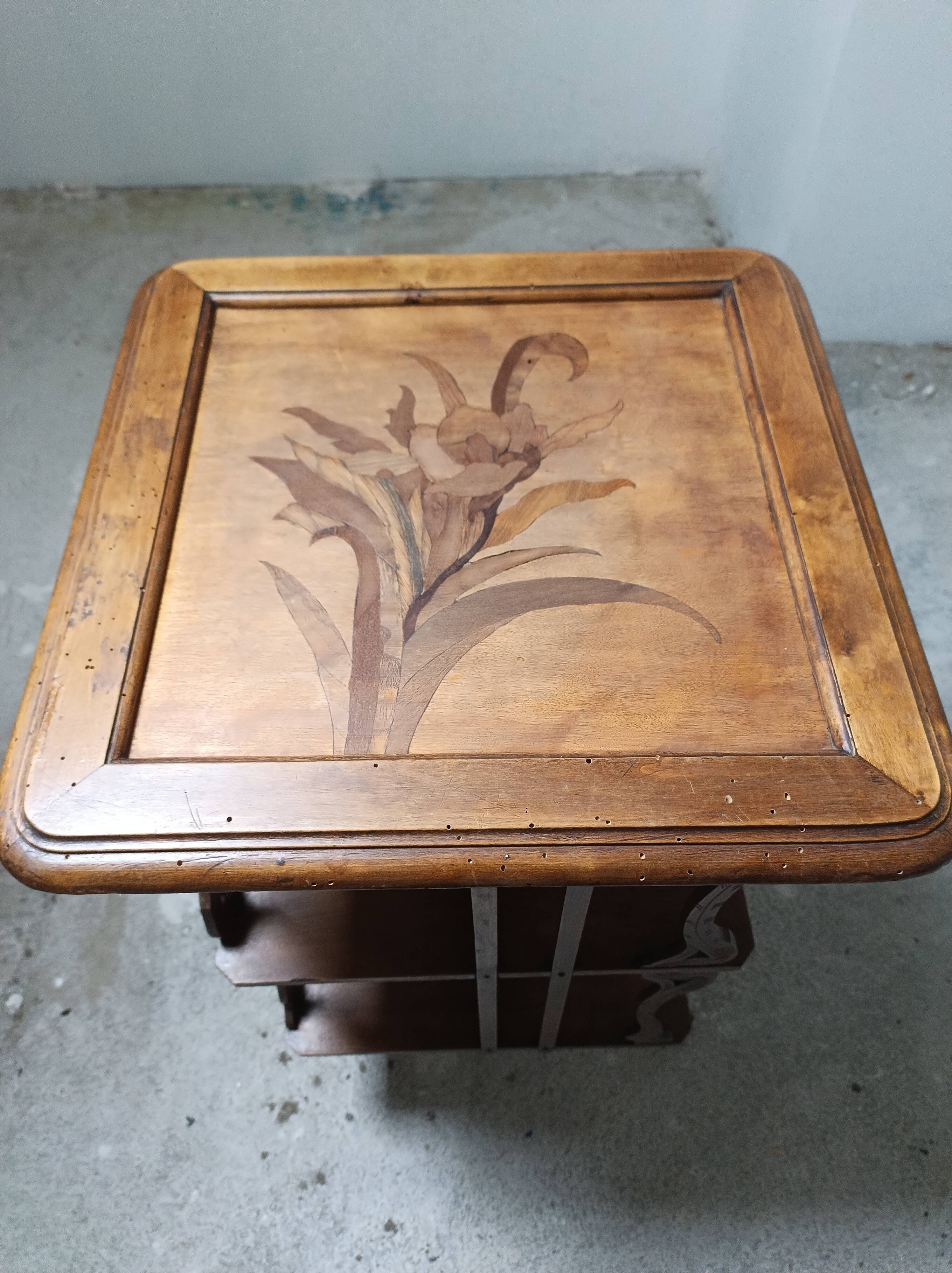 Art Nouveau style revolving bookcase