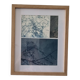 Tableau murale collage cyanotype photographique