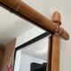 Vintage bamboo mirror from the 60s