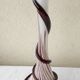 Vase soliflore en verre signé