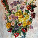 Bouquet of flowers signed