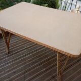Vintage rattan table