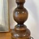 Pied de lampe bois tourné