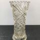 Old vase glass moulded decor vintage stars