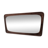 Miroir scandinave vintage teck années 60