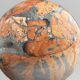 Stunning red Maligano jasper spheres on bases — Decorative mineral duo