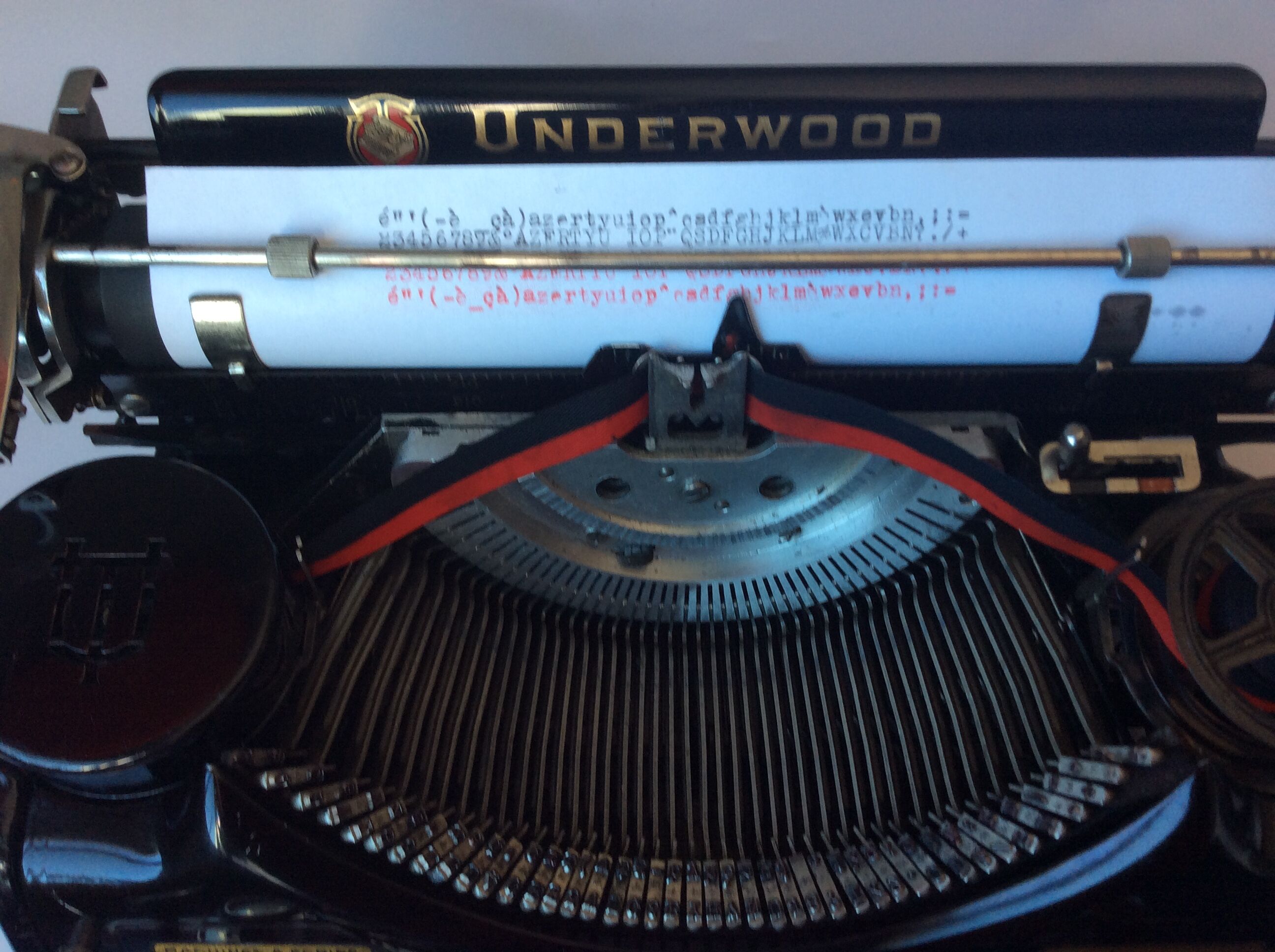 Old-typewriter Underwood portable