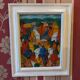 Original oil painting by Haitian artist Fritz Charles