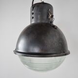 Industrial lamp with glass, 1930s