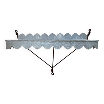 Vintage zinc wall shelf