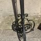 Paire de pieds de lampe en fer forgé