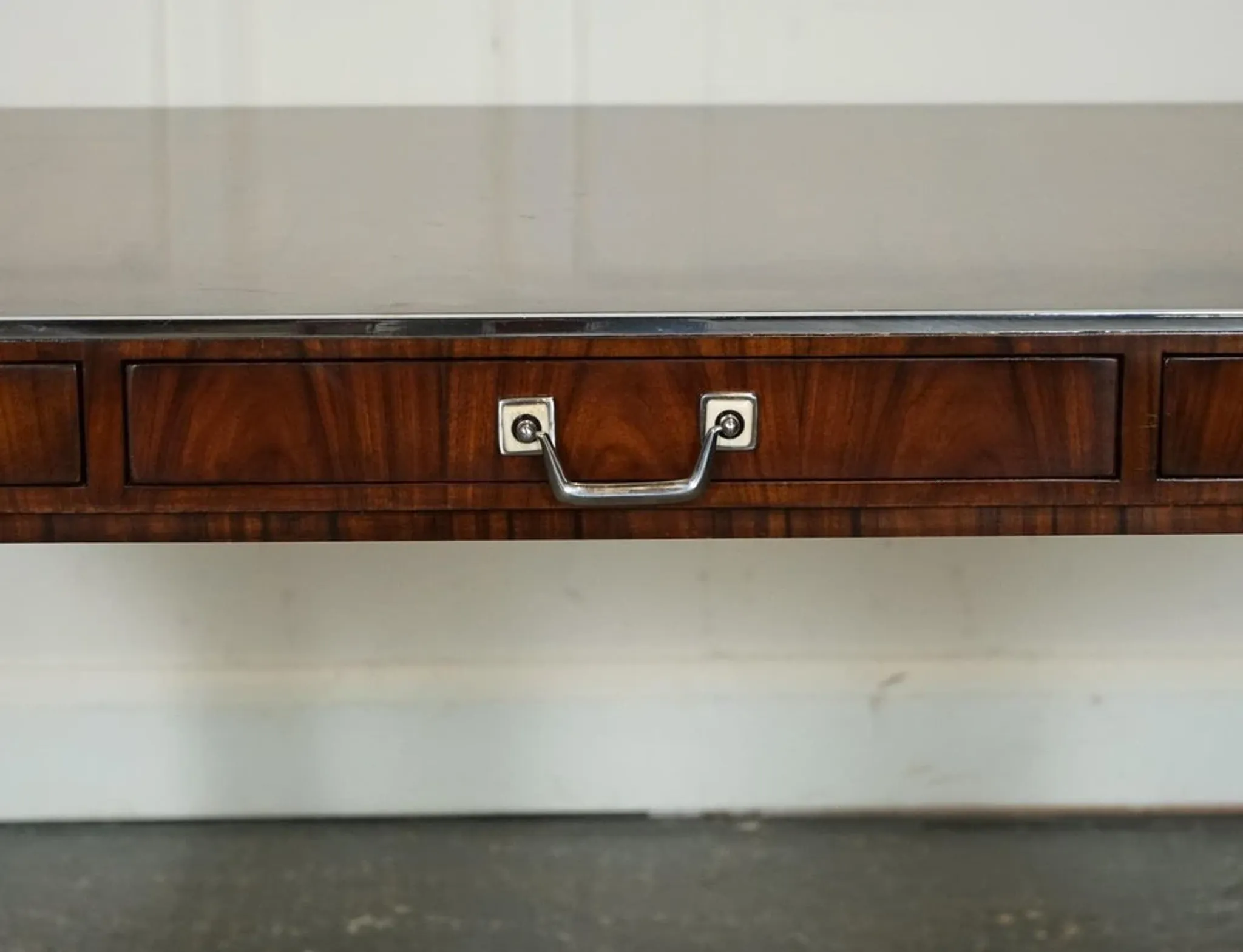 Double-Faced Drawer Desk Art Deco by Theodore Alexander