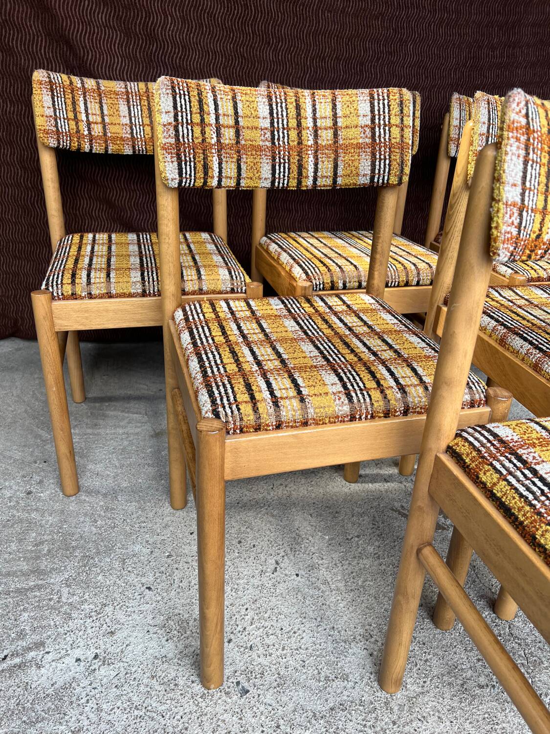 Table + 6 chaises baumann vintage 1970