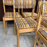 Table + 6 chaises baumann vintage 1970