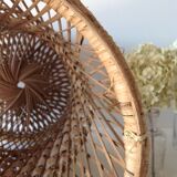 Wicker wastebasket