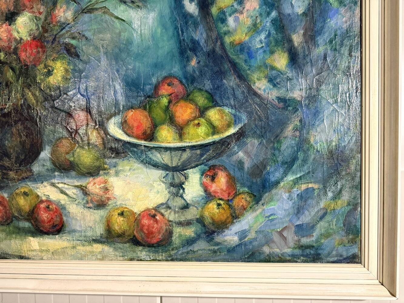 Large mid-century  still-life painting 1962