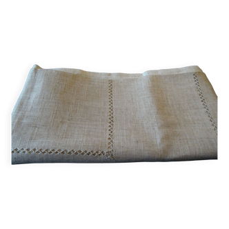 Linen and polyester tablecloth