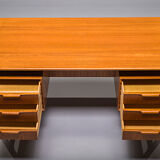Model 75 Teak Desk by Gunni Omann for Omann Jun Furniture Factory, 1960s