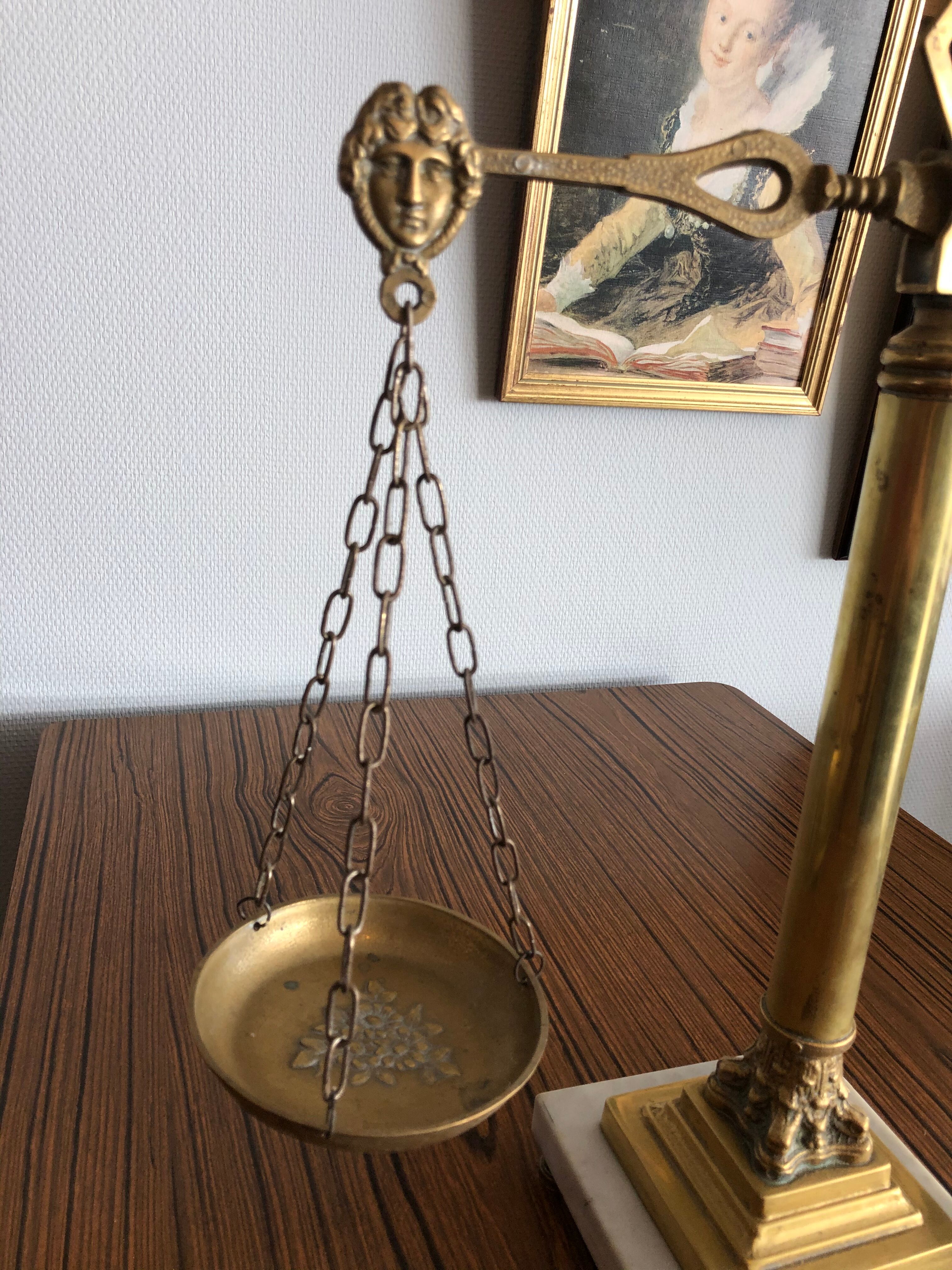 Trebuchet brass scale