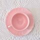 Old Salins-les-Bains coffee service in pink earthenware