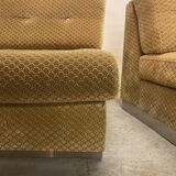 Pair of chauffeuses by Pierre Folie, éditions Jacques Charpentier 70's