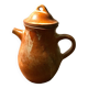 Mallet pottery teapot in Puisaye stoneware