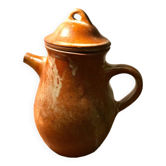 Mallet pottery teapot in Puisaye stoneware