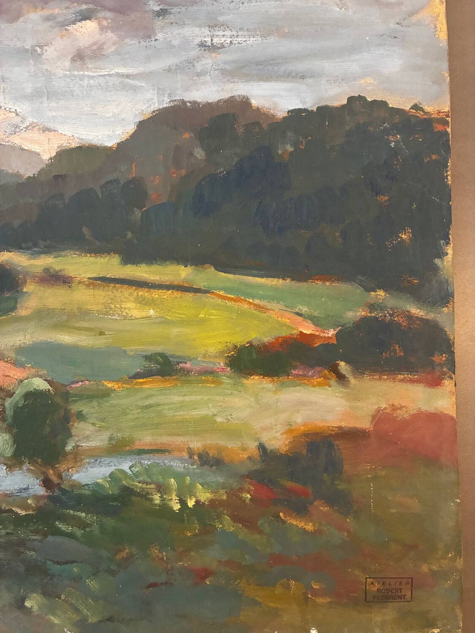 La montagne Sainte Victoire, Robert Fleurent, années 50