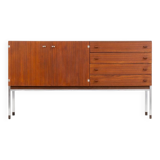 Modernist sideboard in teak (Belgium, 1950s).