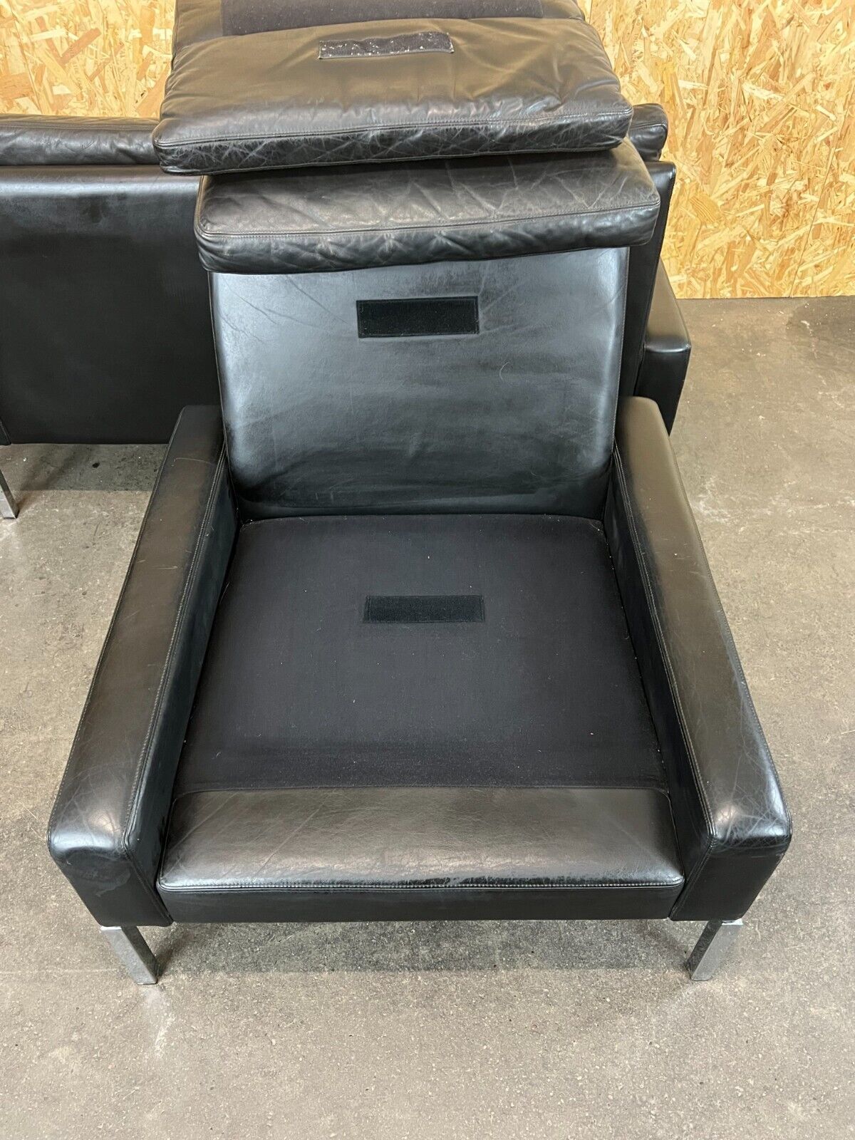 60s 70s sofa and 2 armchairs by Hans Peter Piehl for Wilkhahn leather sofa design