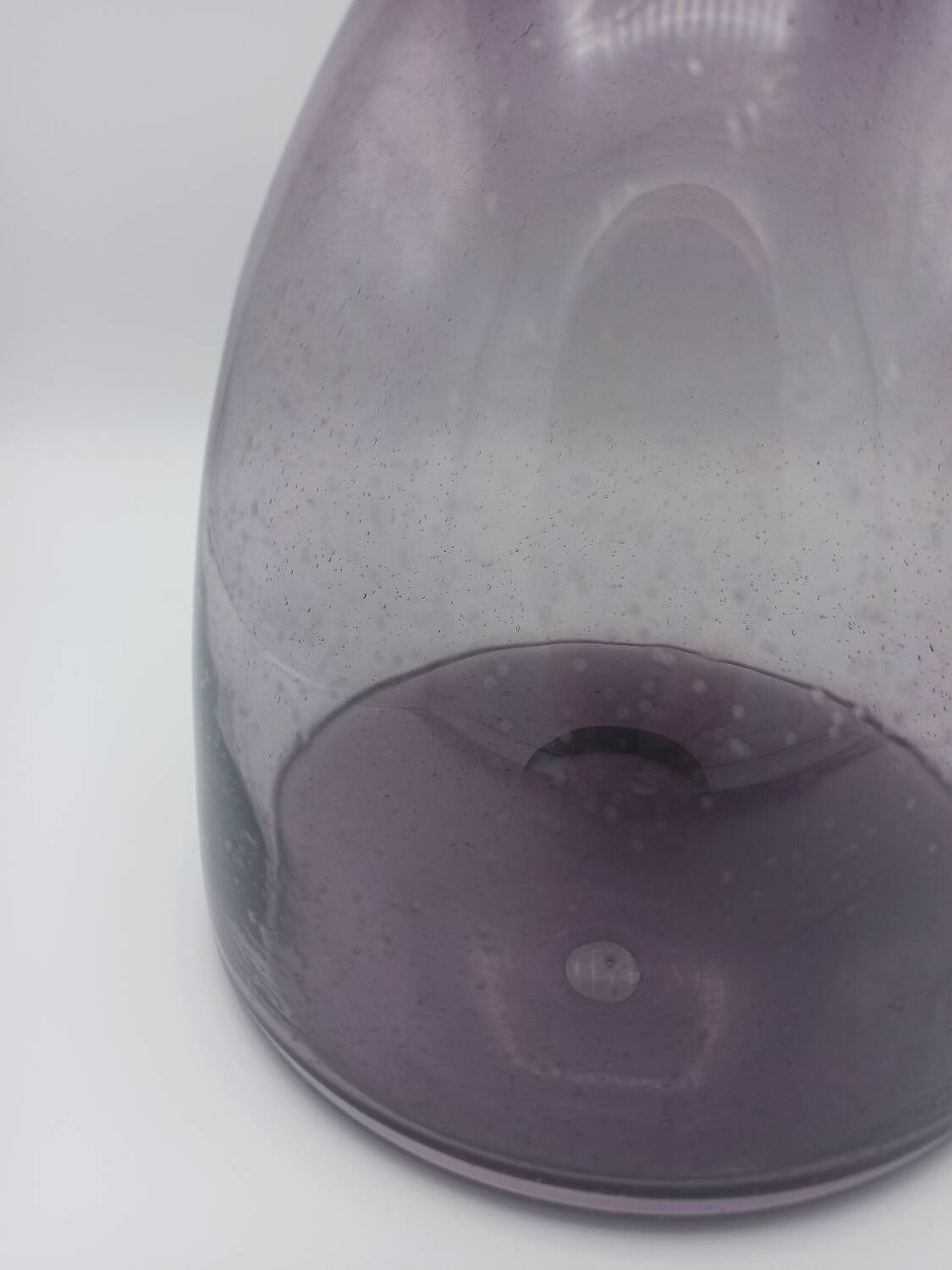 Vintage bubble glass vase