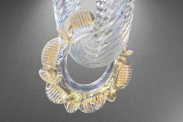Venetian lustre in Murano glass and gold leaf