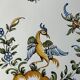 Assiette en faïence de Moustiers décor oiseau et fleurs 25cm