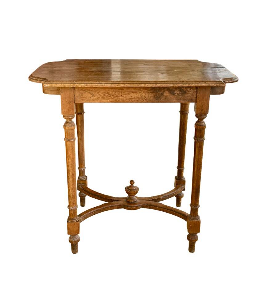 Small Louis XVI style oak side table
