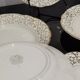 White and golden dessert plates Villeroy and Boch